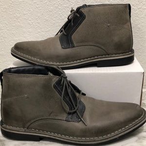 Steve Madden Herrin 667 style gray leather shoes